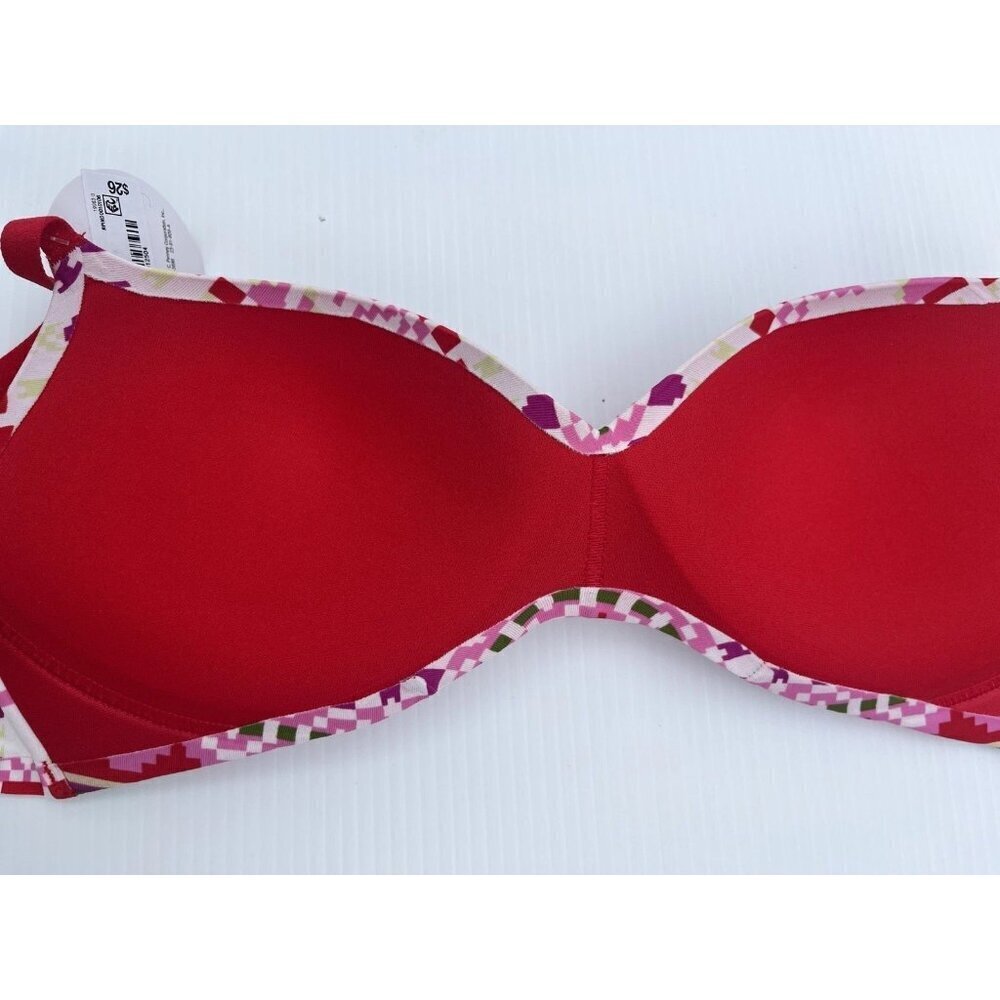 Flirtitude Women’s My Fave Lounge Wireless Bra Snow Fair Isle Padded 34B - Picture 7 of 11